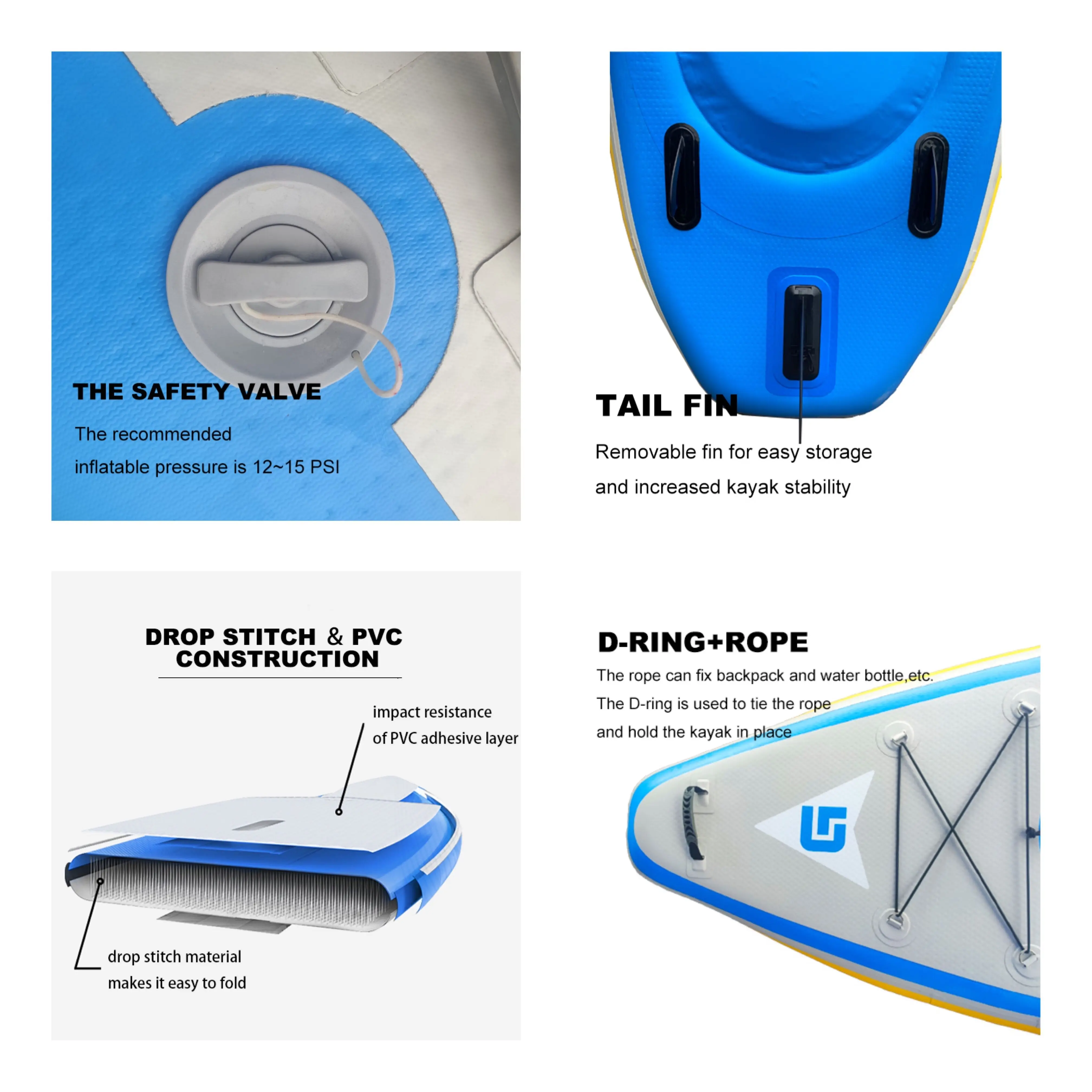 2 Person Factory Customized Fi - огляд і ціна Fishing Boat Paddle