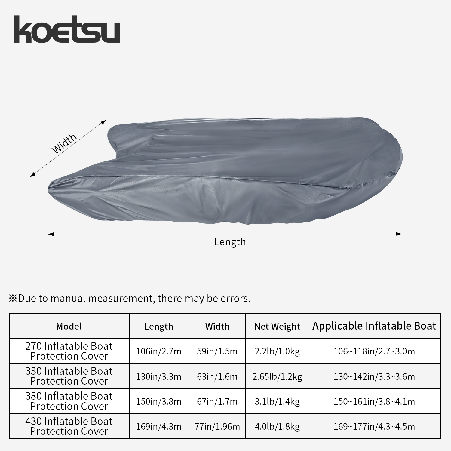 KOETSU 420D Marine Grade Anti- - огляд і ціна Fishing Boat Cover